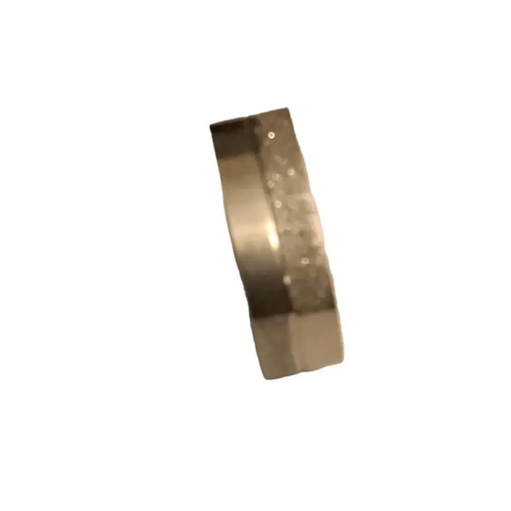 men's women's 316L stainless steel silver toned ring band size 9